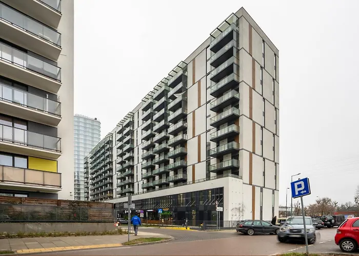 Warsaw Business Apartments - Air Conditioning, 10Th Floor, City View, Balcony - By Rentujemy